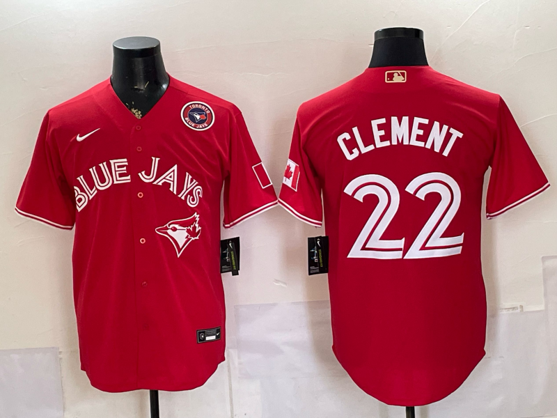 Men 2026 Toronto Blue Jays #22 Clement red Game Nike MLB Jersey 0904002
